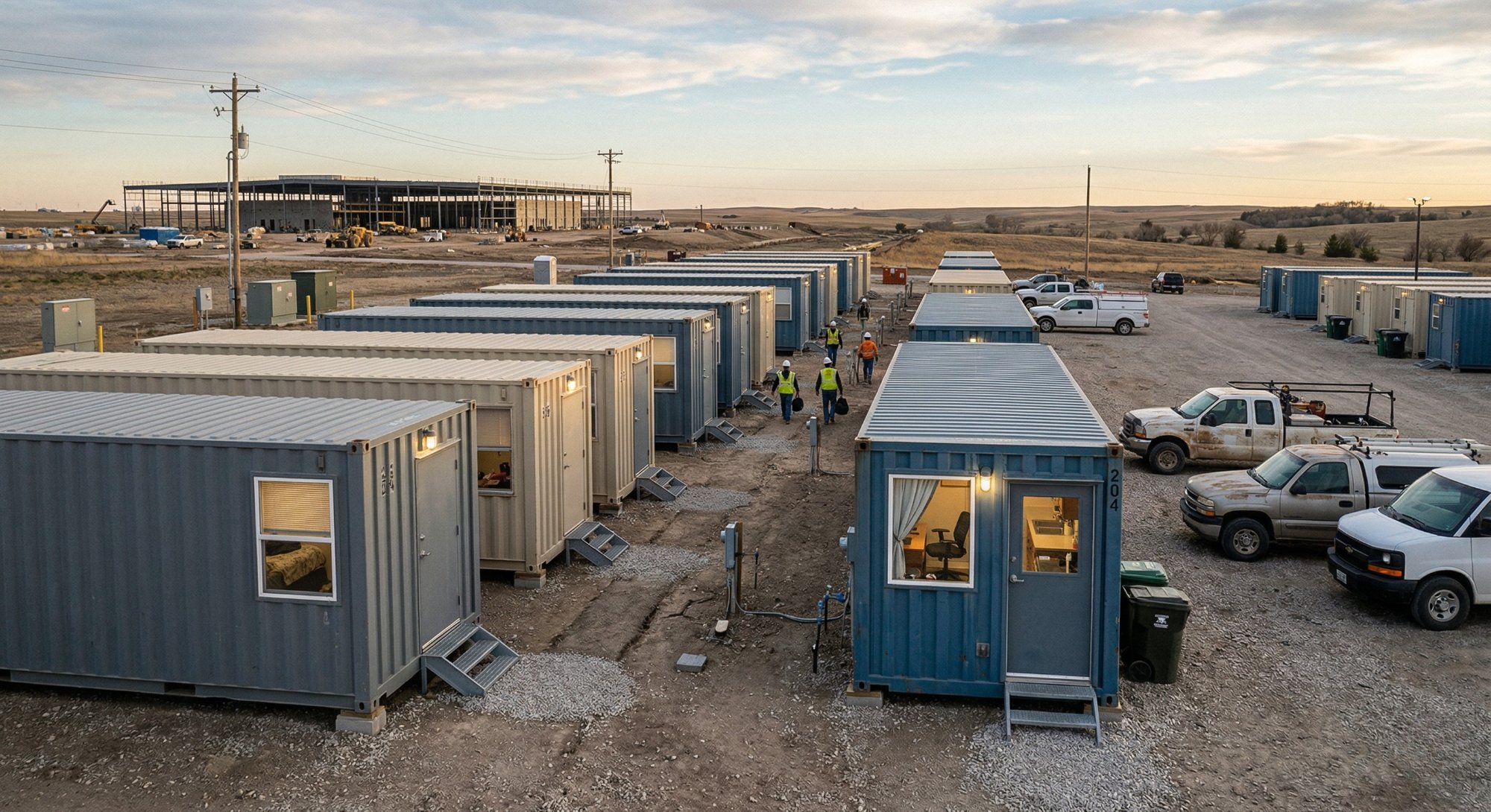 Capsul workforce housing — data center infrastructure camp