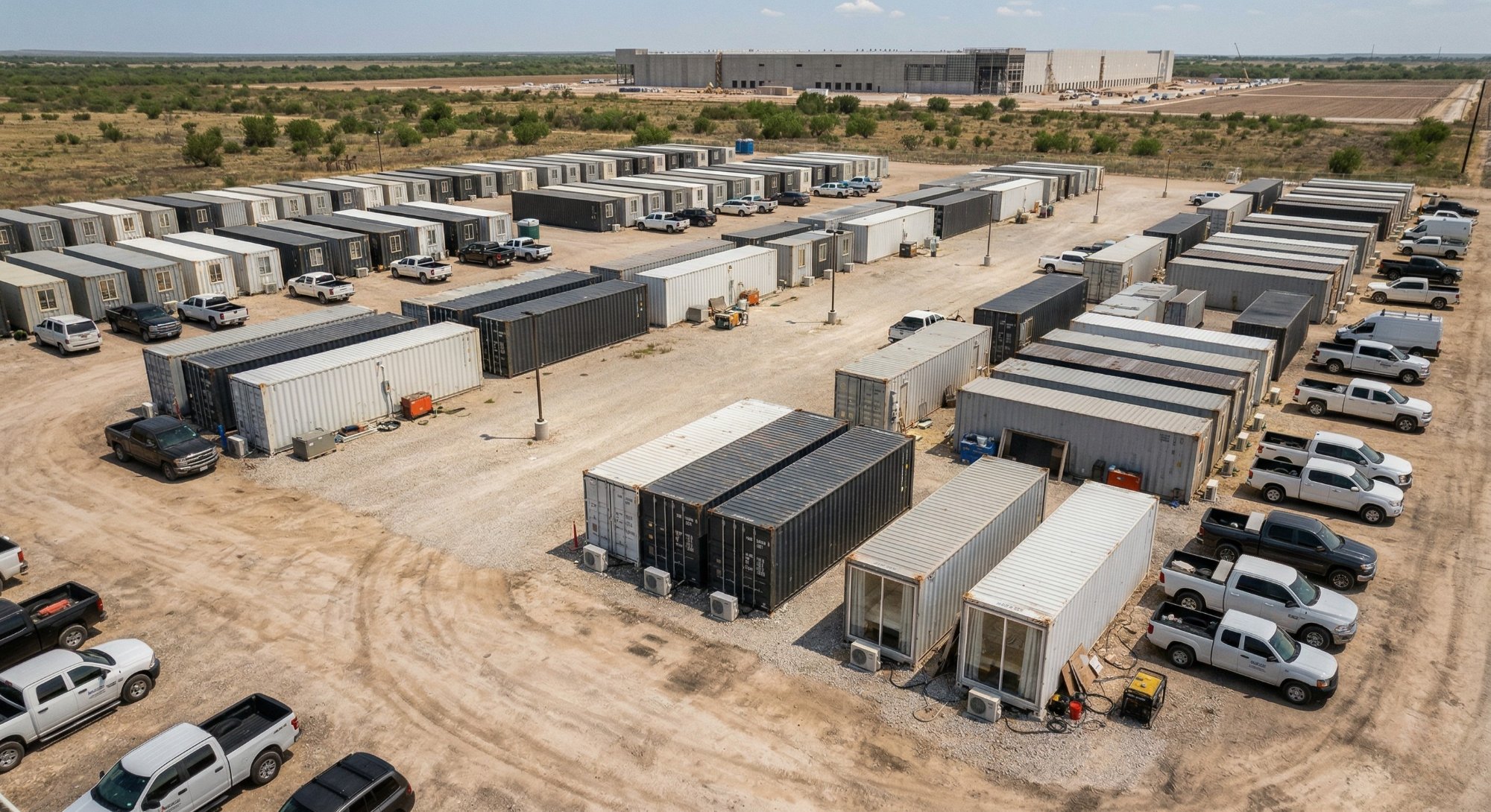 Capsul workforce camp in Texas heat